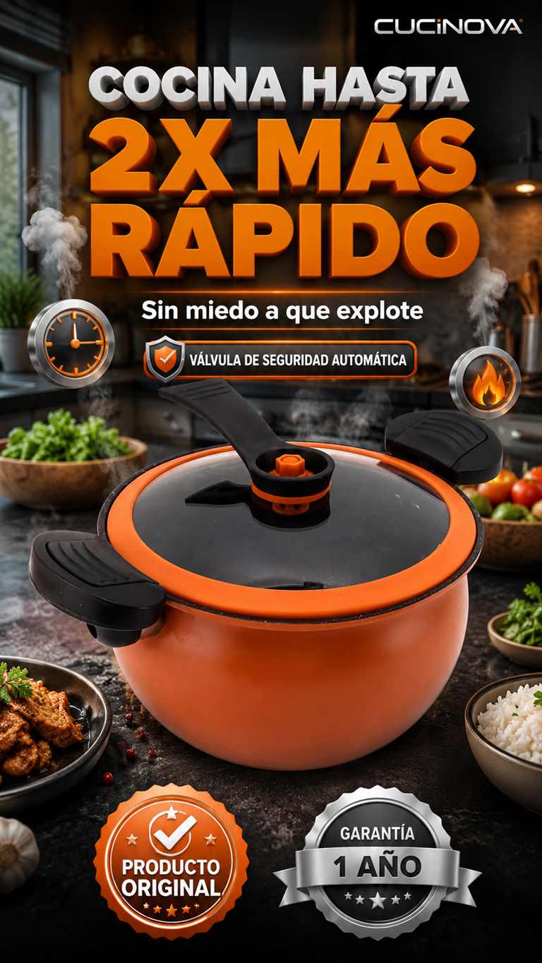 ⏰ Pusiste la carne al mediodía y a las 6 de la tarde sigue dura,No es la carne, no es el fogón, es tu olla que no ayuda. CUCINOVA te deja la carne desbaratándose en la mitad del tiempo. 🍖