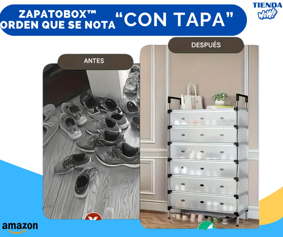 ZapatoBox™ – Orden que se Nota Guarda hasta 21 pares de zapatos