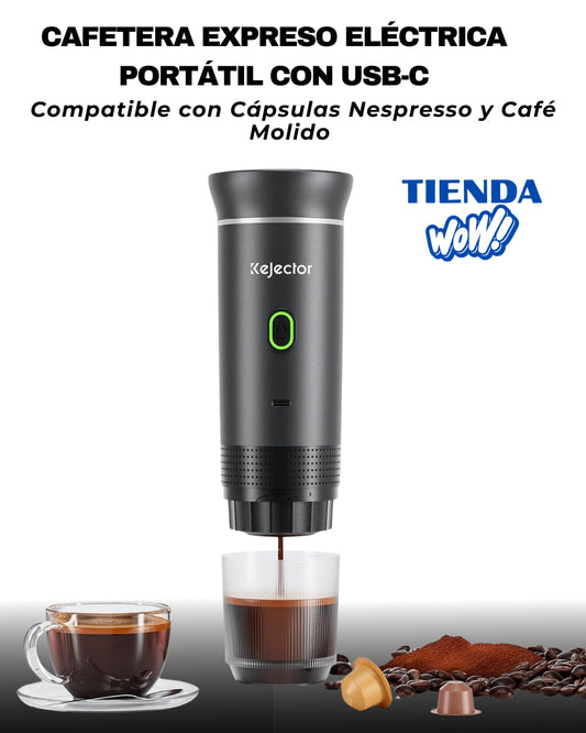 CAFETERA ELECTRICA  AMERICANA ORIGINAL tres en uno (compatible con cápsulas, café molido y pods), con calentamiento automático
