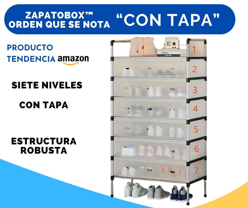 ZapatoBox™ – Orden que se Nota Guarda hasta 21 pares de zapatos